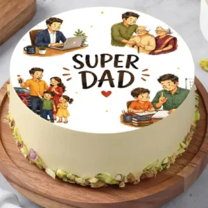 Super Dad Mango Eggless Cream Cake 2